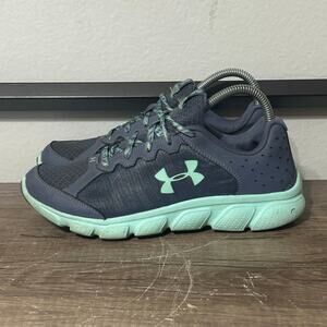 Under Armour Micro G Assert 6 Women's Running Shoes Size 7.5 (Youth 6) Blue